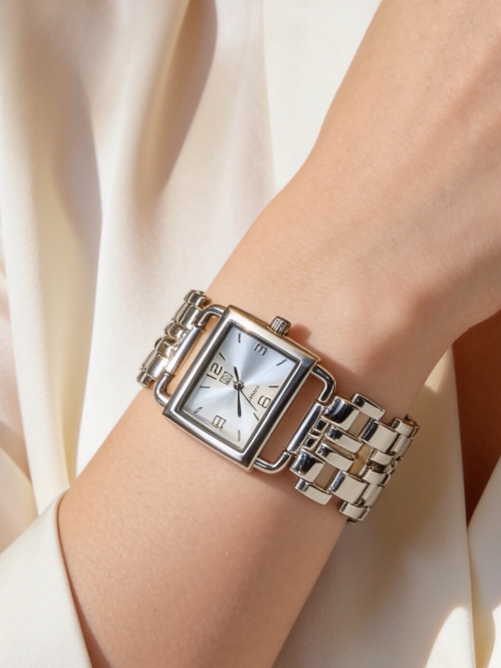 Ladies New York & Co. Polished Stainless Steel Bracelet Watch New